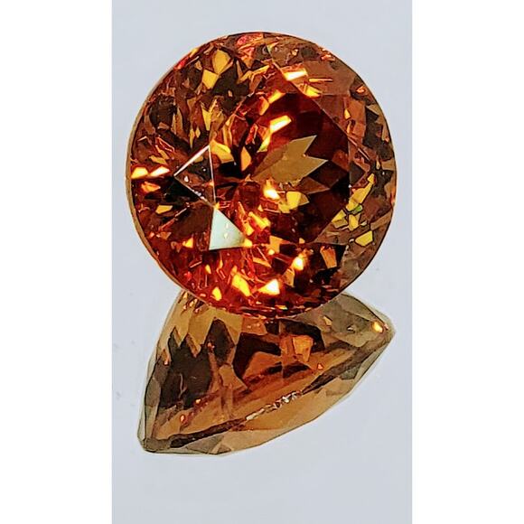 10+ Carat Flawless Round Honey Zircon!! - Picture 10 of 15